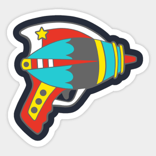 Rad Retro Ray Gun Sticker